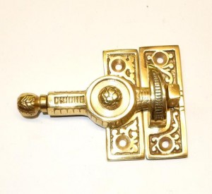 Brass Embossed Sash Lock