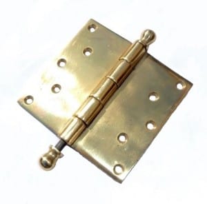 four and a half by five brass hinge