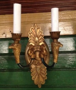 Gilded Peacock Sconce