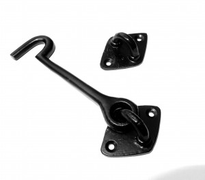 4 inch cast iron hook and eye diamond back